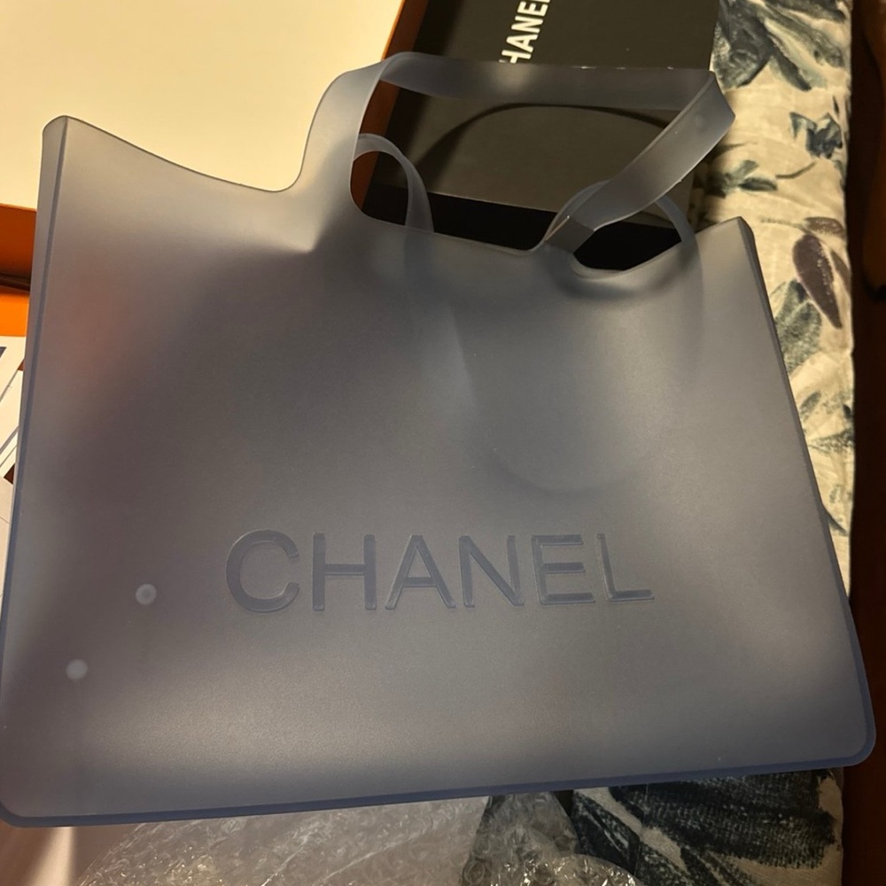 CHANEL Translucent Blue Tote Bag